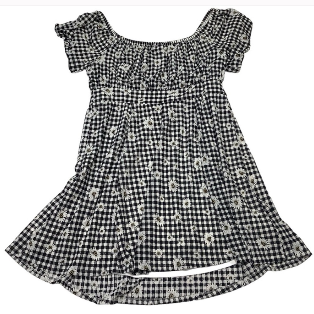 Torrid Mini Textured Knit Puff Sleeve Skater Dress - Picture 6 of 8